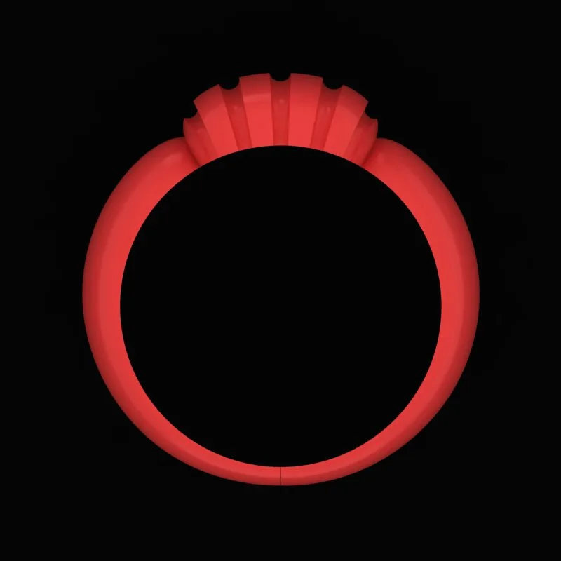 Matte Polished Ring R-M&B-11 3D Model — image 3
