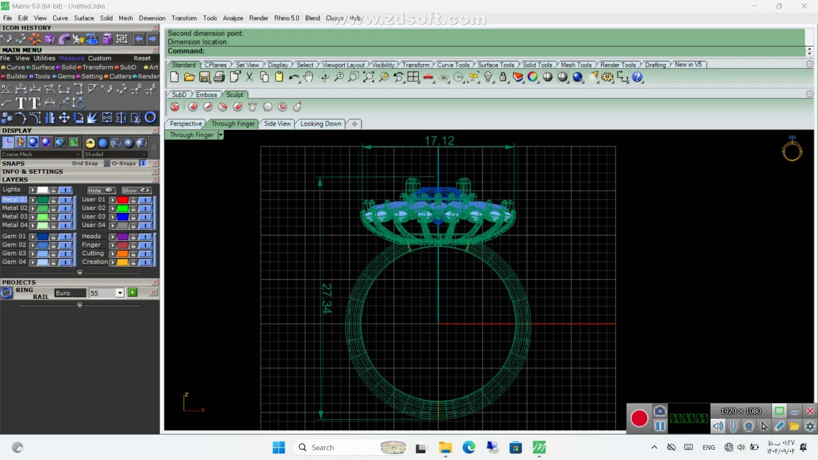 Sabdi Ring Code 2 3D Model — image 3