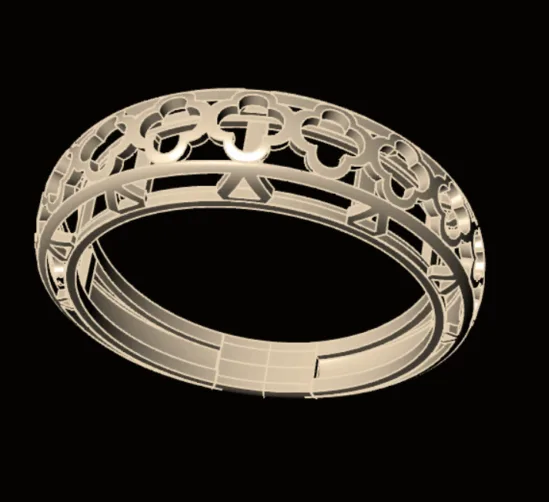 Post Khor Ring Code 04 3D Model — image 1