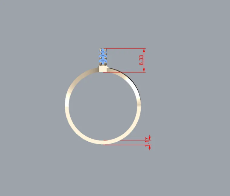 Stone Khor Ring Code 01 3D Model — image 3