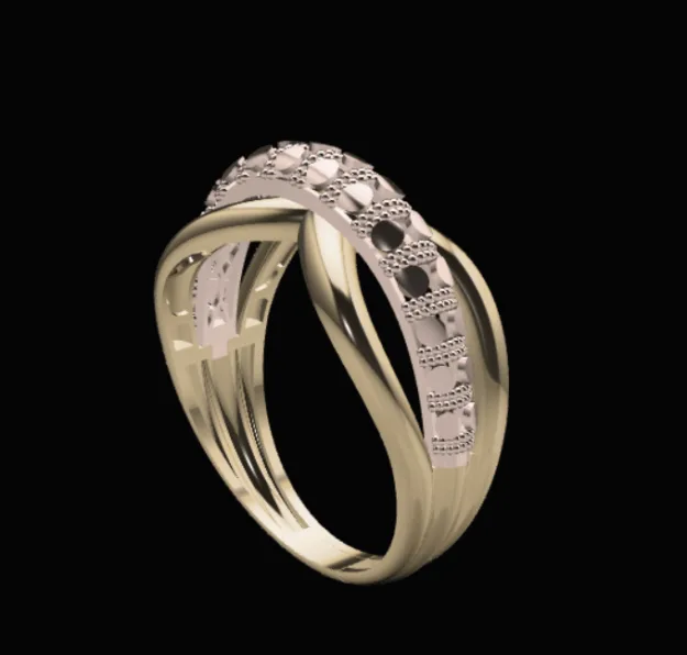 Cut Chand Takeh Khor Ring Code 13 3D Model — image 1