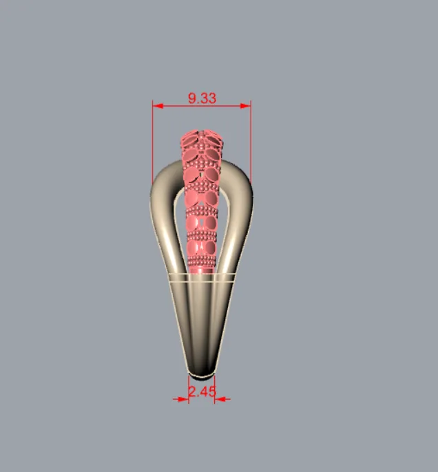 Cut Chand Takeh Khor Ring Code 13 3D Model — image 2