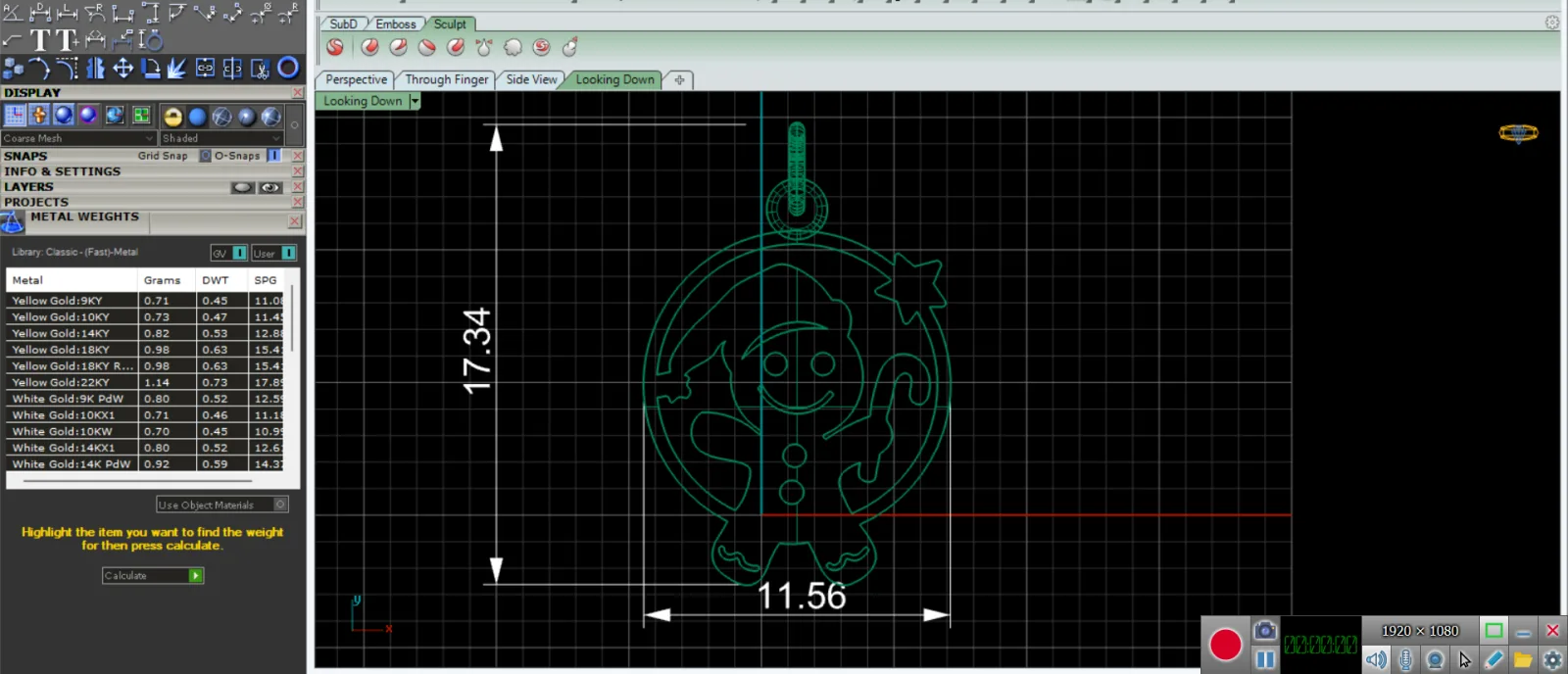 Koki Zanjbili Pendant 3D Model — image 2