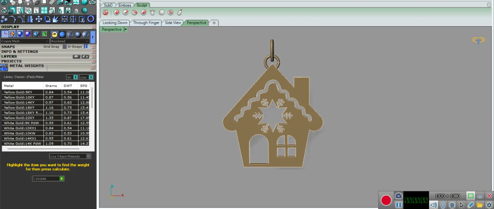 Khaneh Karisms Pendant 3D Model — image 5