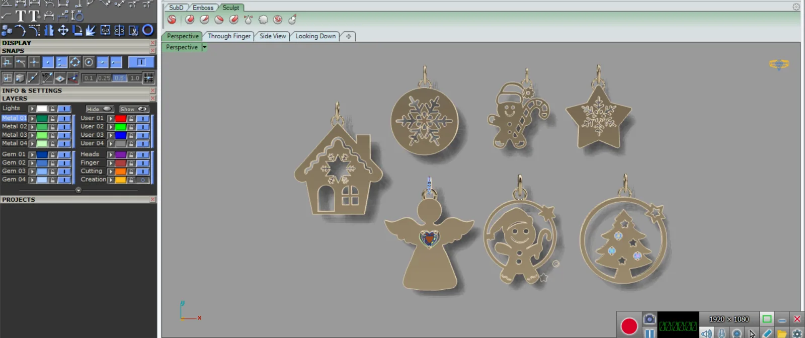 Pak Karisms Pendant 3D Model — image 4