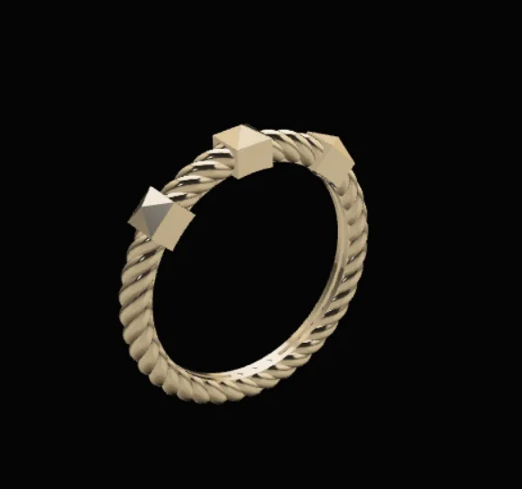 Minimal Ring Code 05 3D Model — image 1