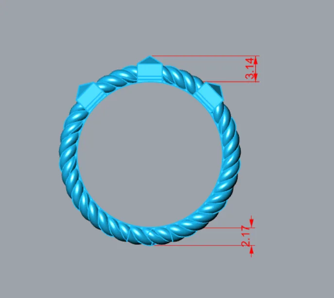 Minimal Ring Code 05 3D Model — image 2