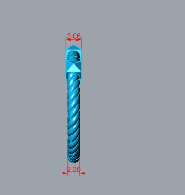 Minimal Ring Code 05 3D Model — image 3