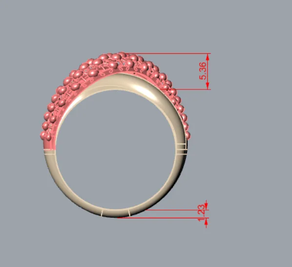 Cut Chand Takeh Khor Ring Code 18 3D Model — image 3