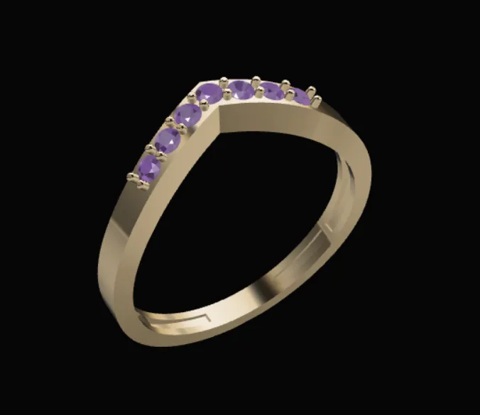Stone Khor Ring Code 03 3D Model — image 1