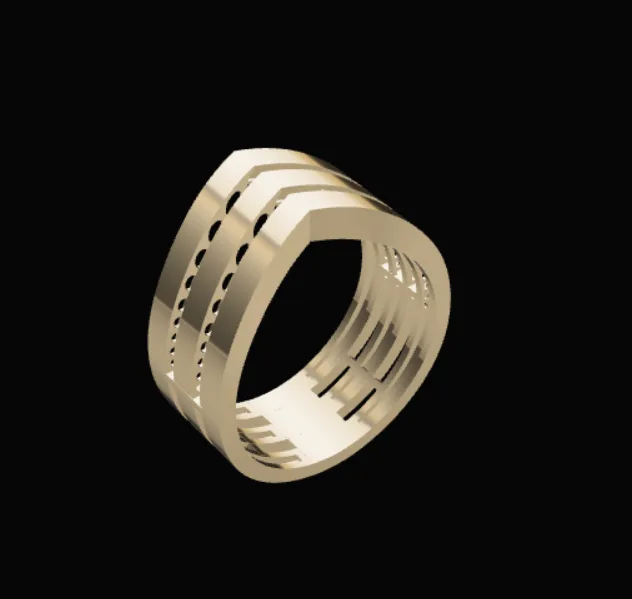 Post Khor Ring Code 01 3D Model — image 1