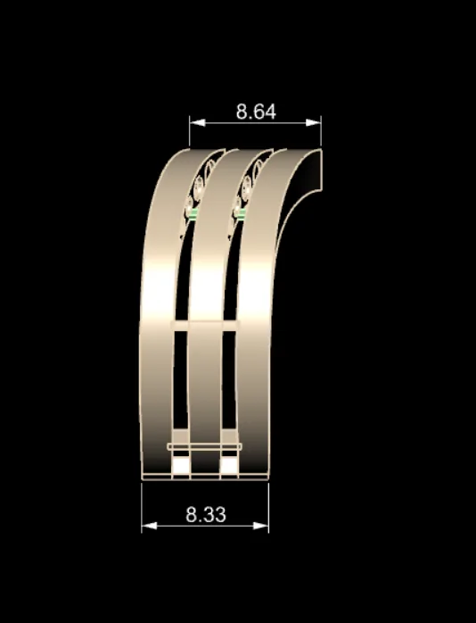 Post Khor Ring Code 01 3D Model — image 3