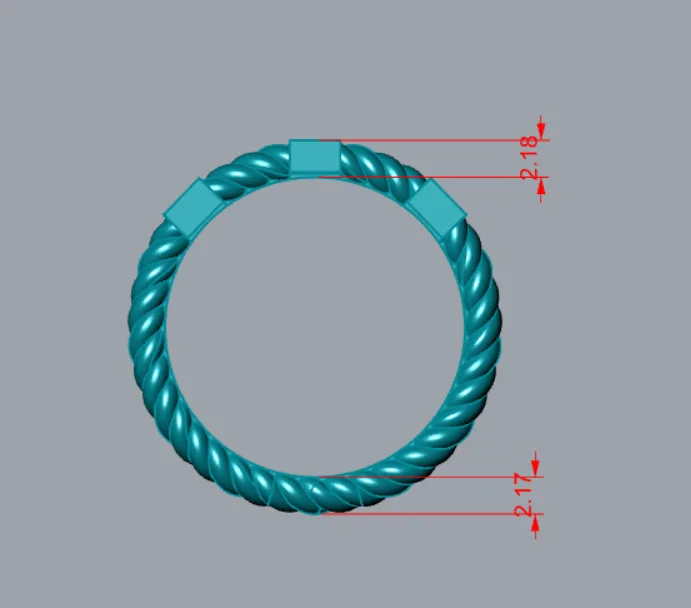 Minimal Ring Code 07 3D Model — image 2