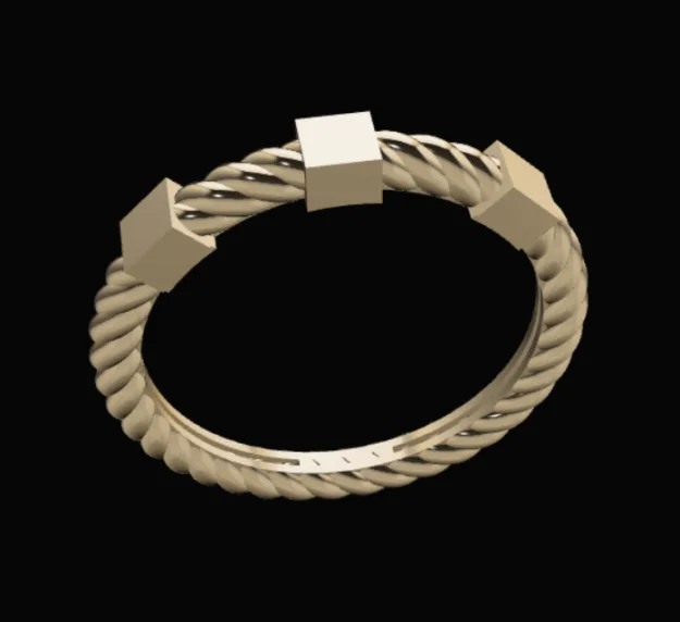 Minimal Ring Code 07 3D Model — image 1