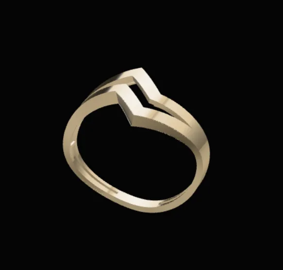 Minimal Ring Code 08 3D Model — image 1
