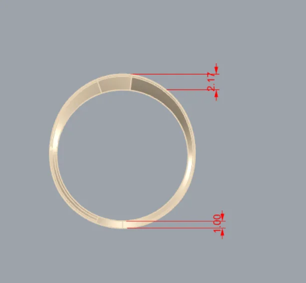Minimal Ring Code 08 3D Model — image 3