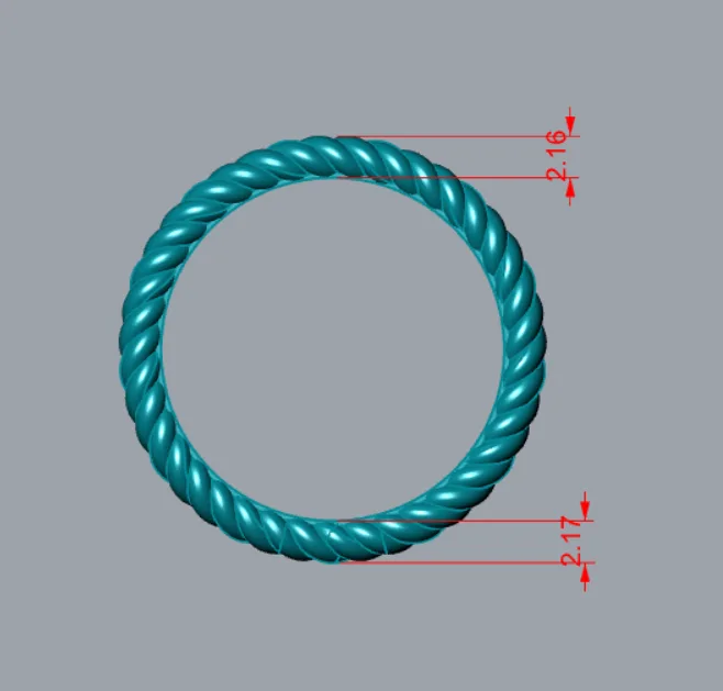Minimal Ring Code 09 3D Model — image 2