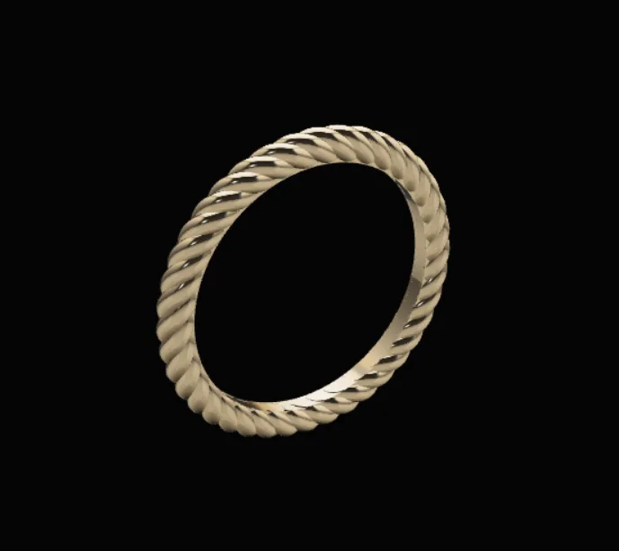 Minimal Ring Code 09 3D Model — image 1