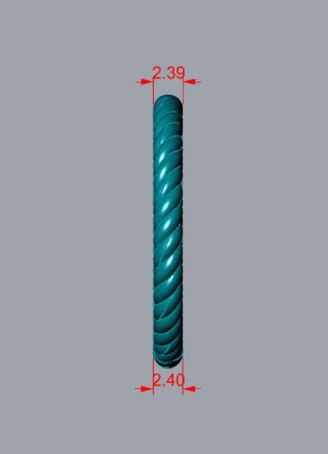 Minimal Ring Code 09 3D Model — image 3