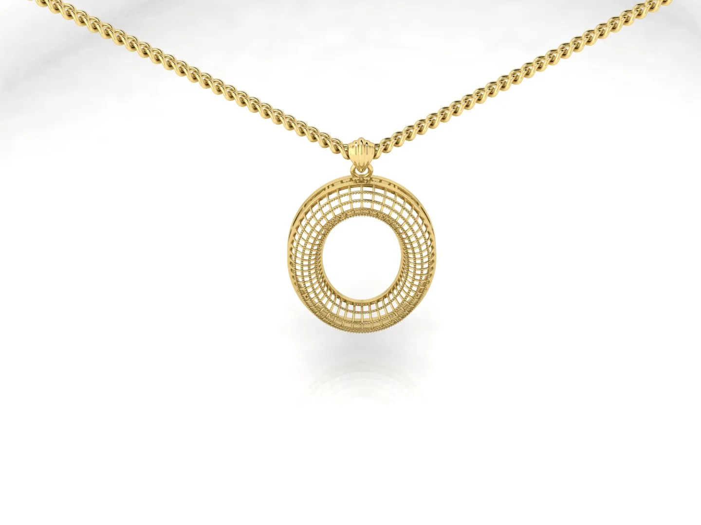 Oval Fyvzhn Pendant Code 1 3D Model — image 5