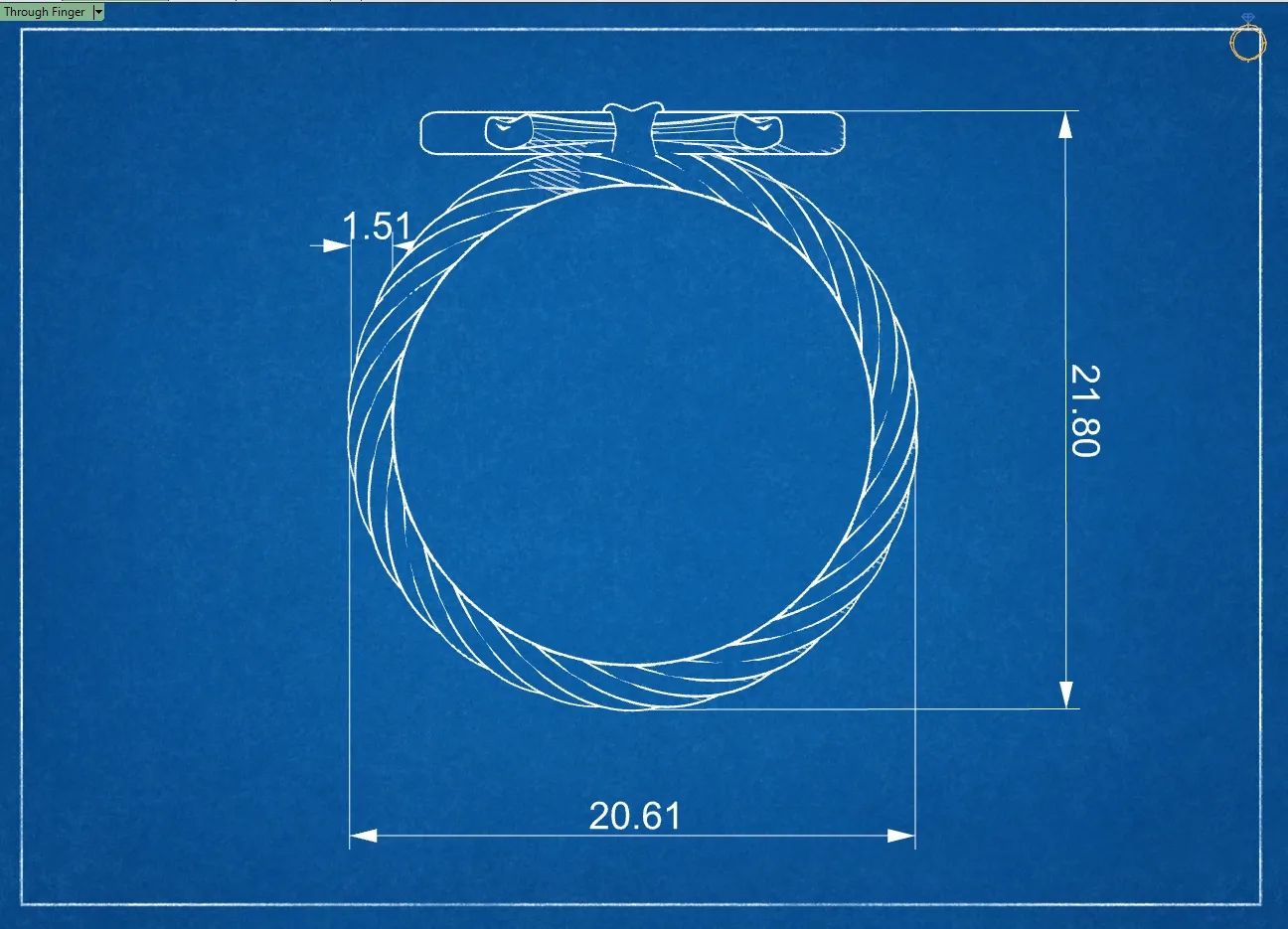 Papyvn Ring Code 01 3D Model — image 6