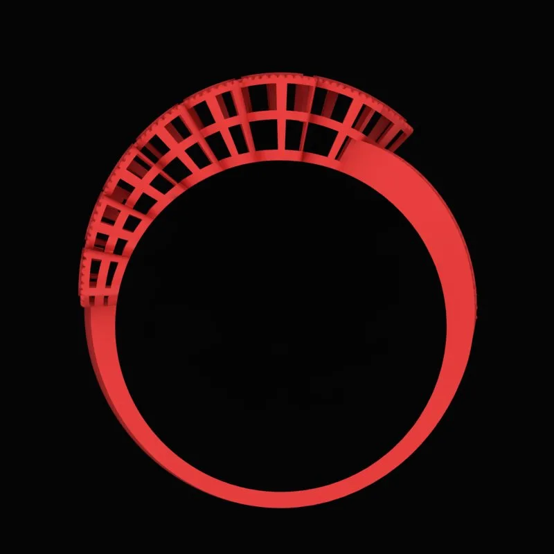Cut Markiz Ring R-T-Marquise-02 3D Model — image 3