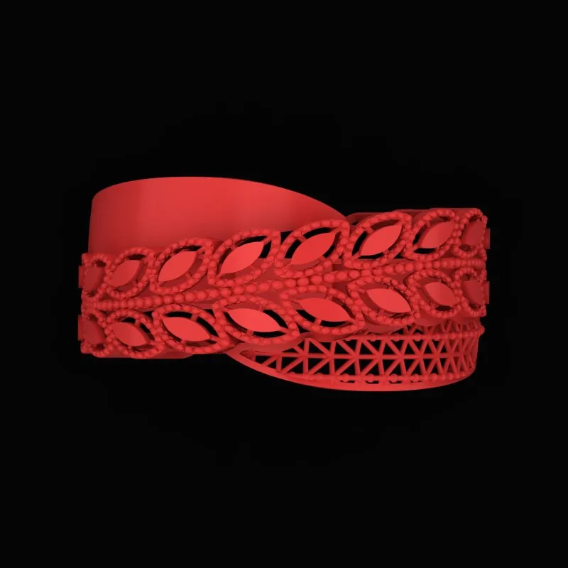 Cut Markiz Ring R-T-Marquise-03 3D Model — image 2