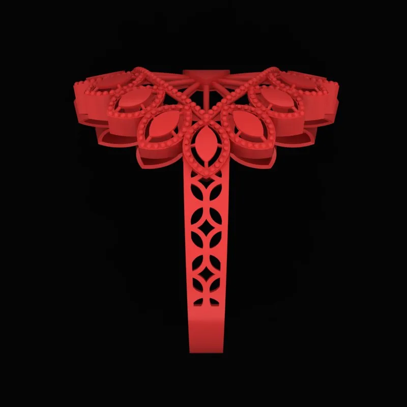 Cut Markiz Ring R-T-Marquise-12 3D Model — image 4