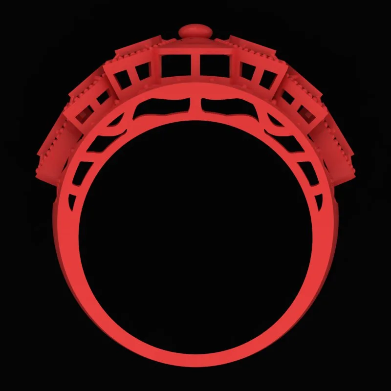 Cut Markiz Ring R-T-Marquise-14 3D Model — image 3