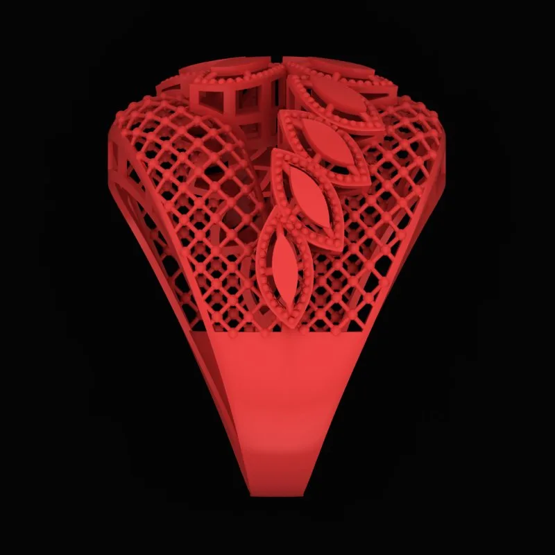 Cut Markiz Ring R-T-Marquise-15 3D Model — image 4