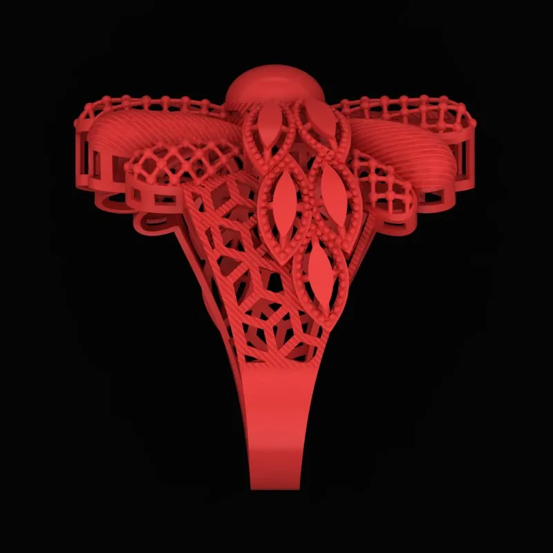 Cut Markiz Ring R-T-Marquise-16 3D Model — image 4