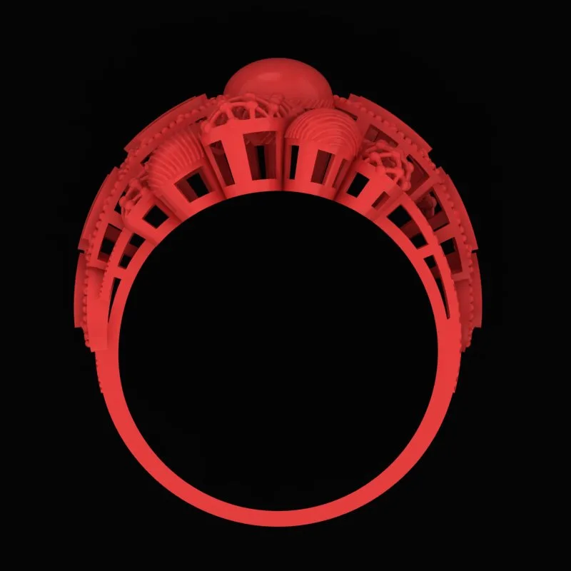 Cut Markiz Ring R-T-Marquise-16 3D Model — image 3