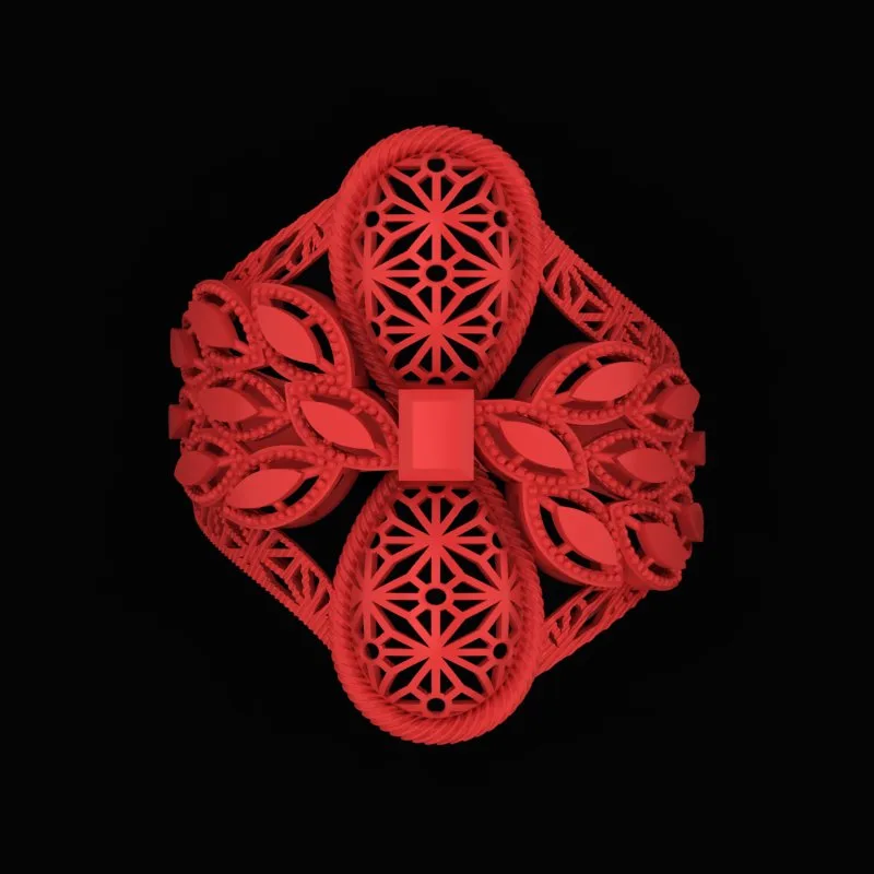 Cut Markiz Ring R-T-Marquise-17 3D Model — image 2