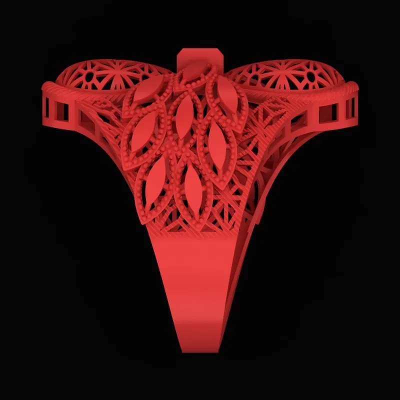 Cut Markiz Ring R-T-Marquise-17 3D Model — image 4