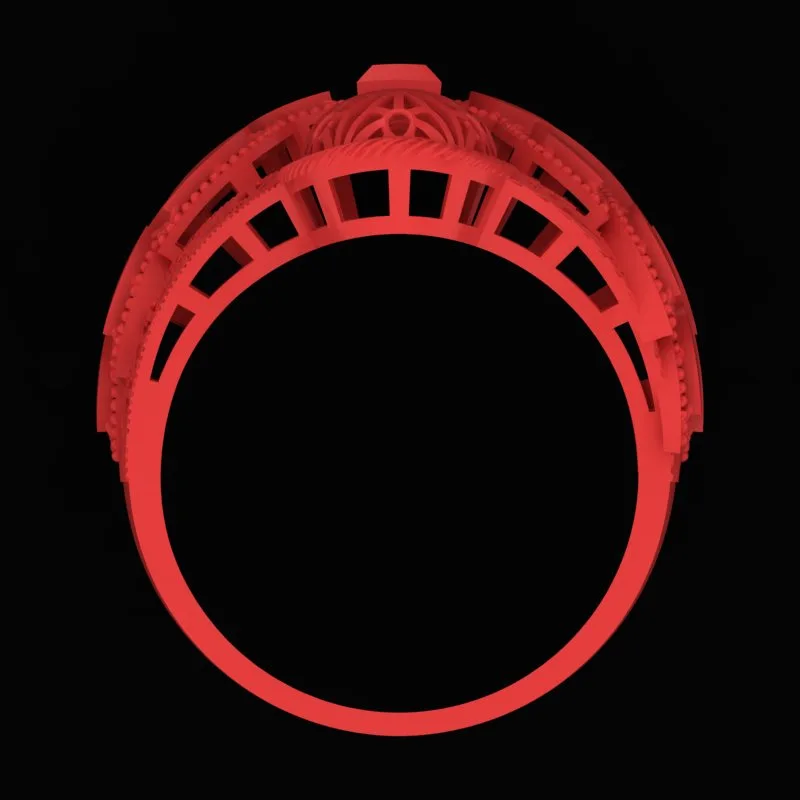 Cut Markiz Ring R-T-Marquise-17 3D Model — image 3