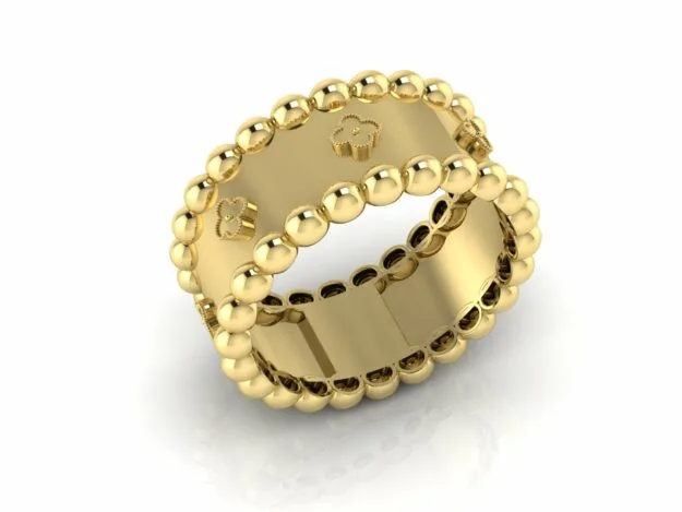 Van Cleef Wide Ring 3D Model