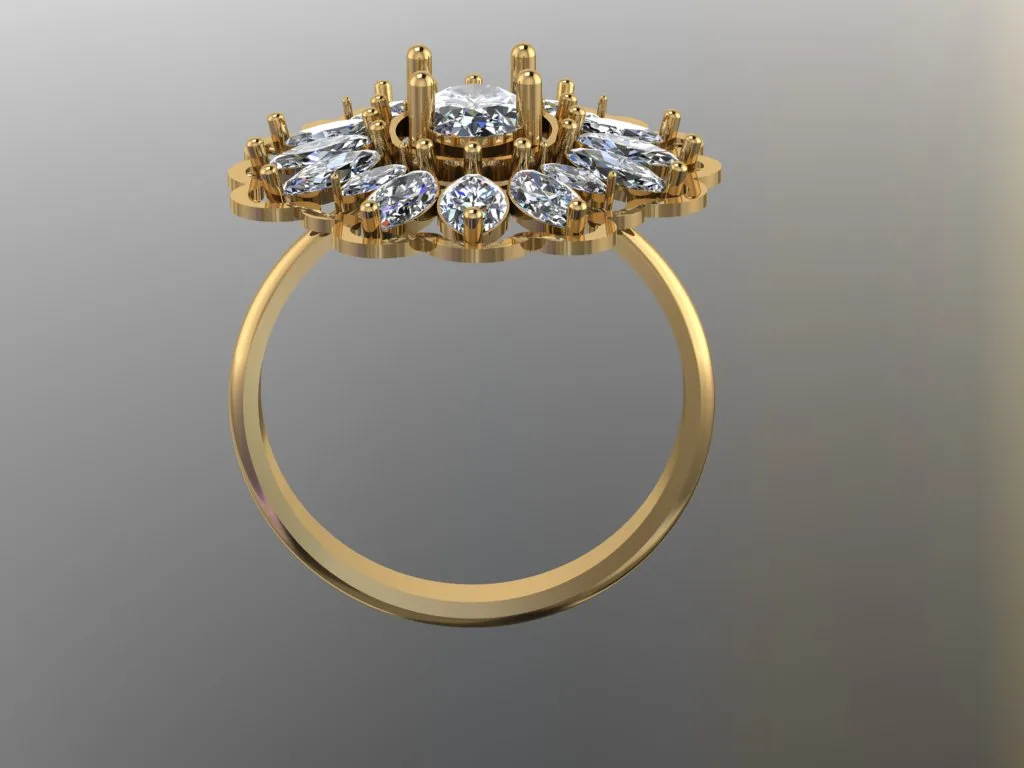 Stone Khor Ring Code 3 3D Model — image 3