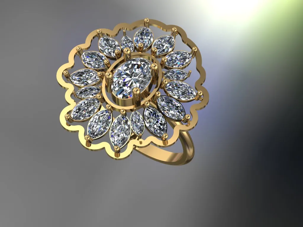 Stone Khor Ring Code 3 3D Model — image 2