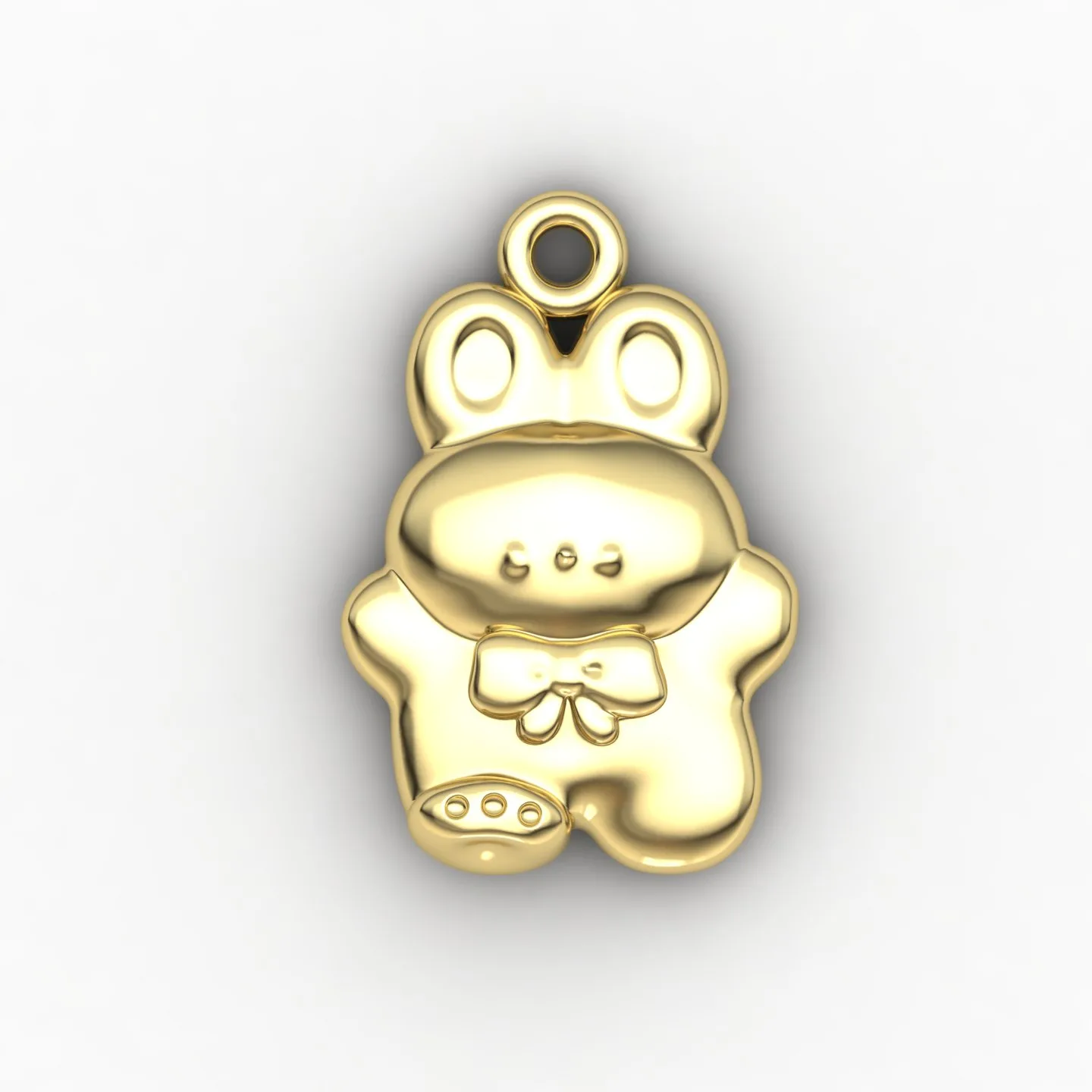 Rabbit Pendant 01 3D Model — image 2
