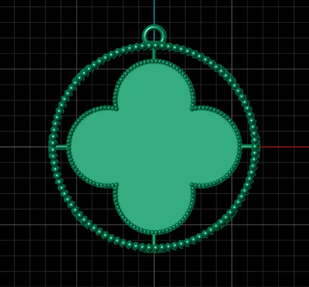 Van Cleef Pendant 3D Model — image 2