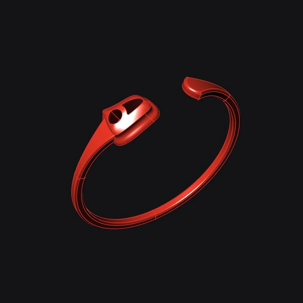 Minimal H Ring Code 1 3D Model — image 1