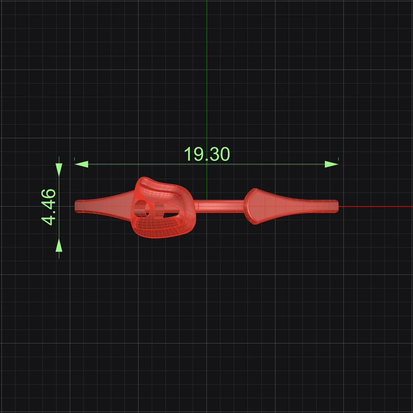 Minimal H Ring Code 1 3D Model — image 2