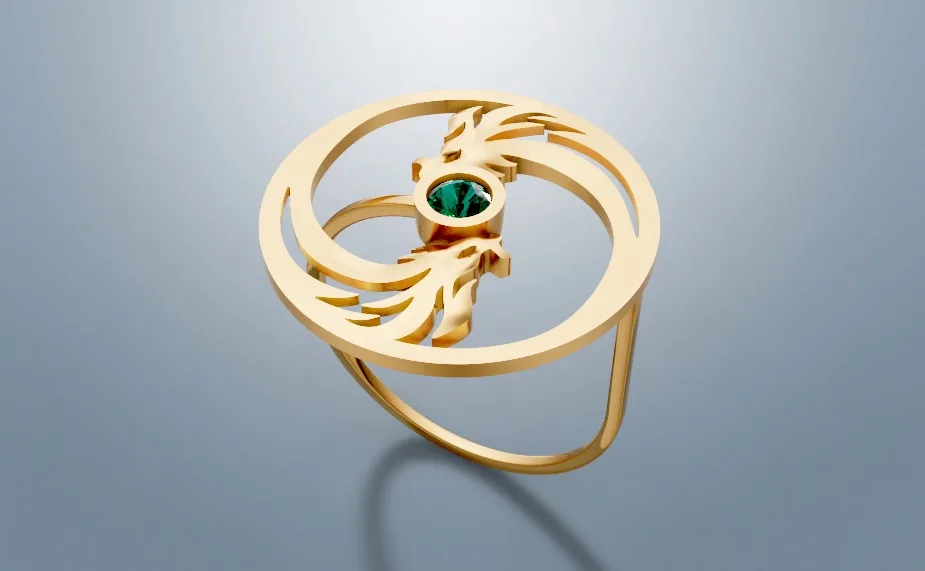Dragon Ring Two Code 1 3D Model — image 3