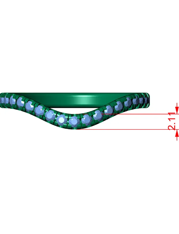 Dar Ring Gemstone 3D Model — image 5