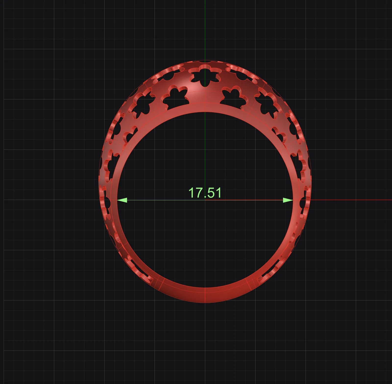 Flower Fyvzhn Kando Ring Code 1 3D Model — image 8