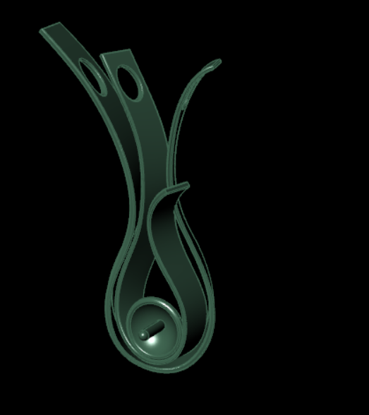 Pearl Pendant 002 3D Model — image 2