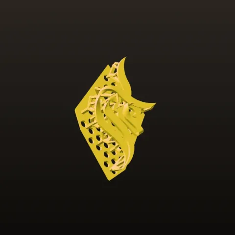 مدال سه بعدی طلا اسم علی
