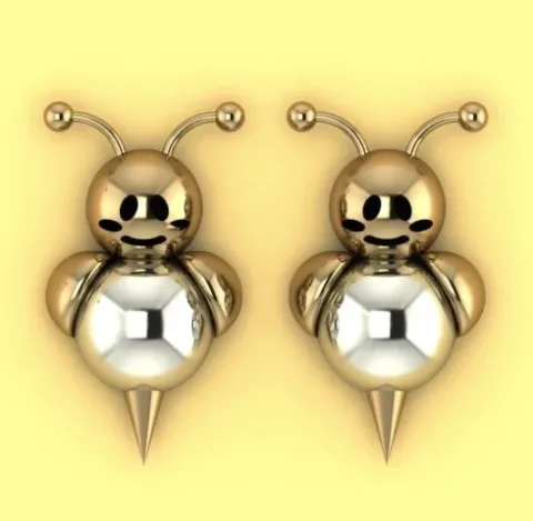 گوشواره زنبور کد 2