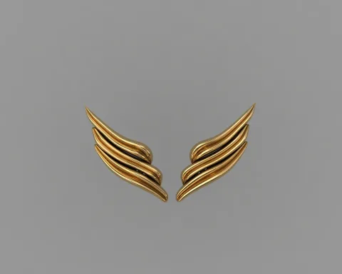 گوشواره میخی بال فرشته — تصویر ۱