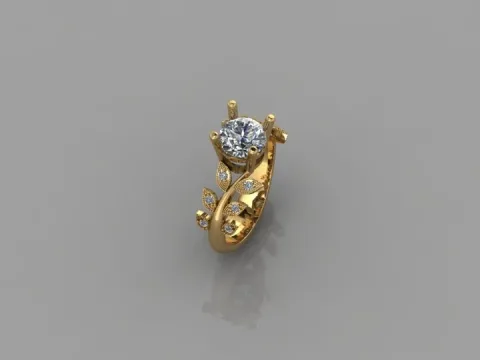 انگشتر برگ کد 03